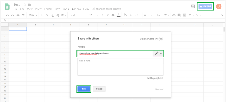 google drive file sharing