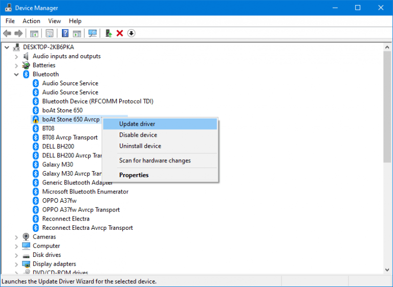 how to install current bluetooth driver windows 10