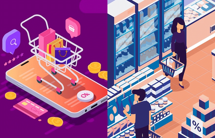 online shopping vs in-store shopping