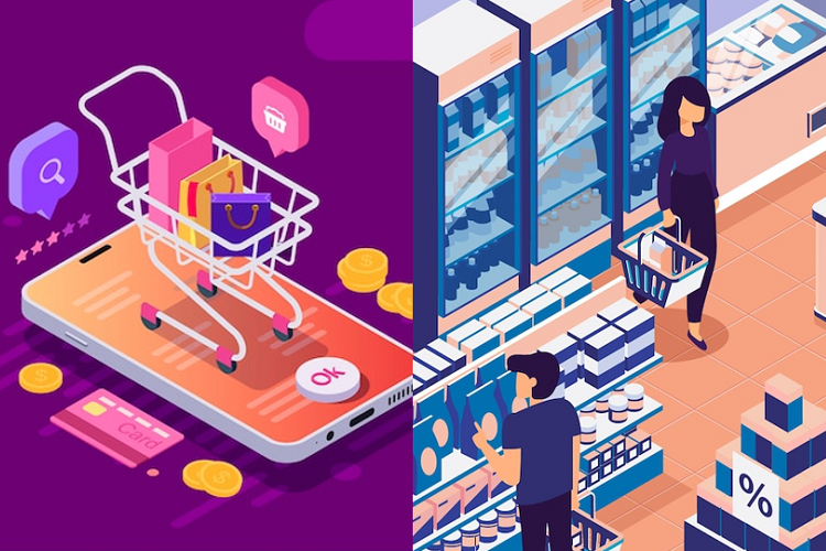 online shopping vs In store shopping