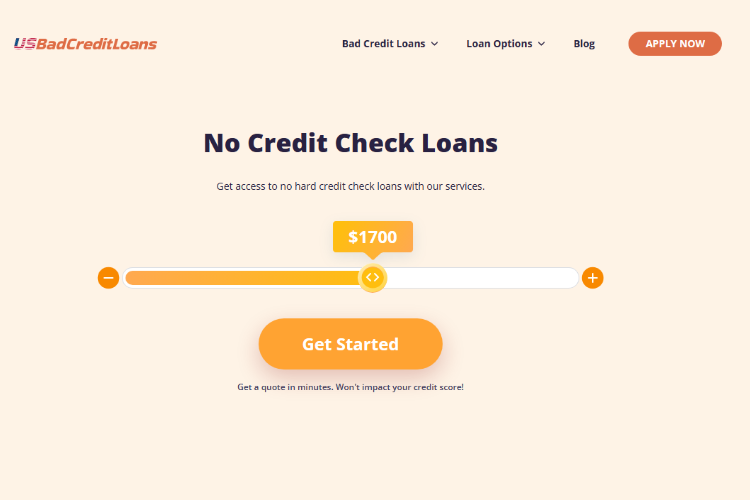 no credit check loan