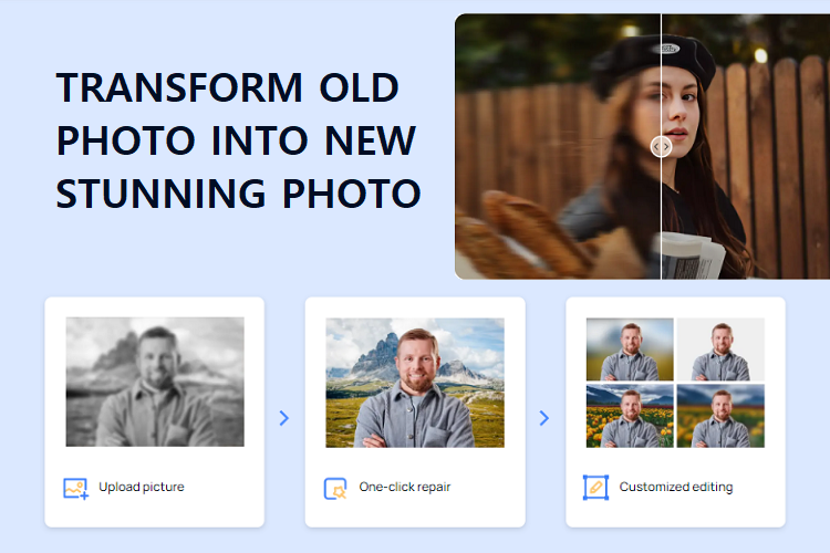 Transform Old Photos into New Photos
