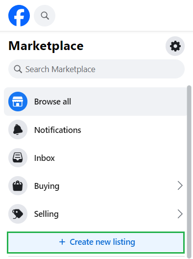 facebook marketplace create new listing