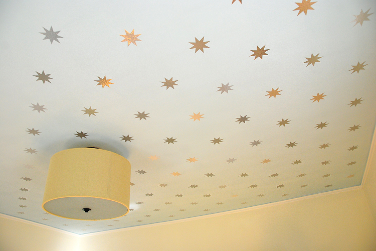 stenciled ceiling design