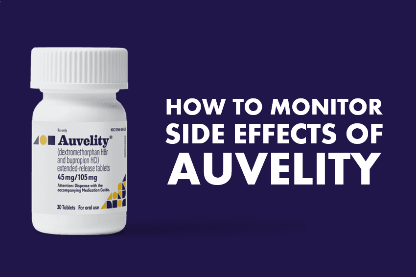 monitor side effects of auvelity