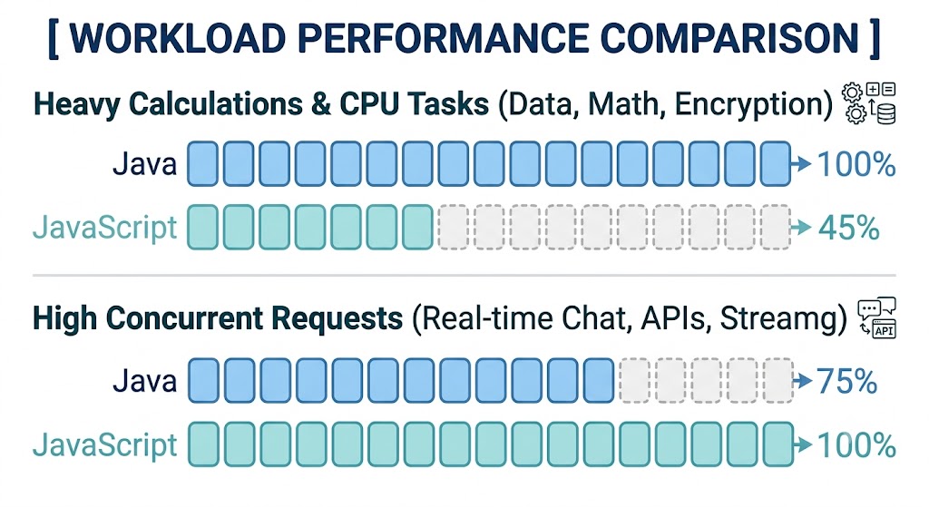 Java vs JavaScript Workload Performance