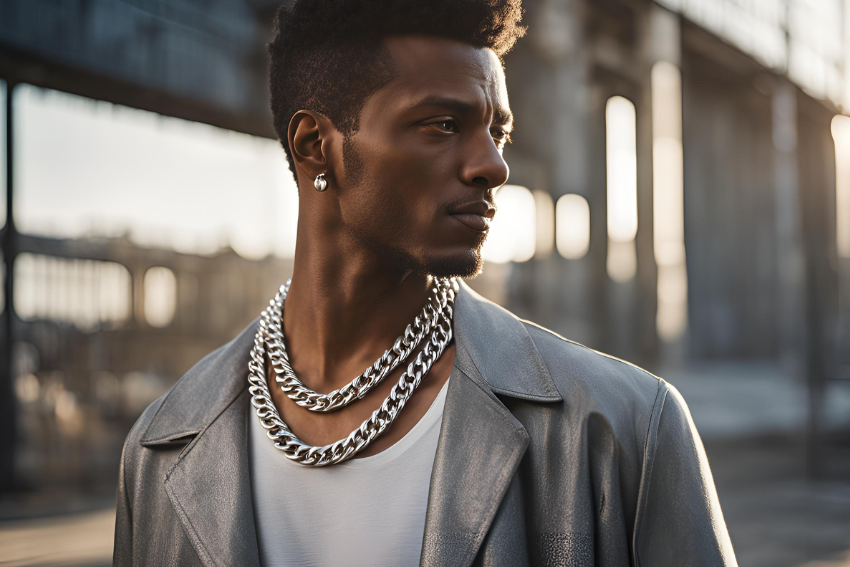 silver chains for men