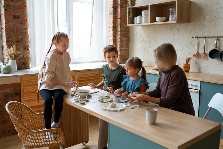 kids dinner table