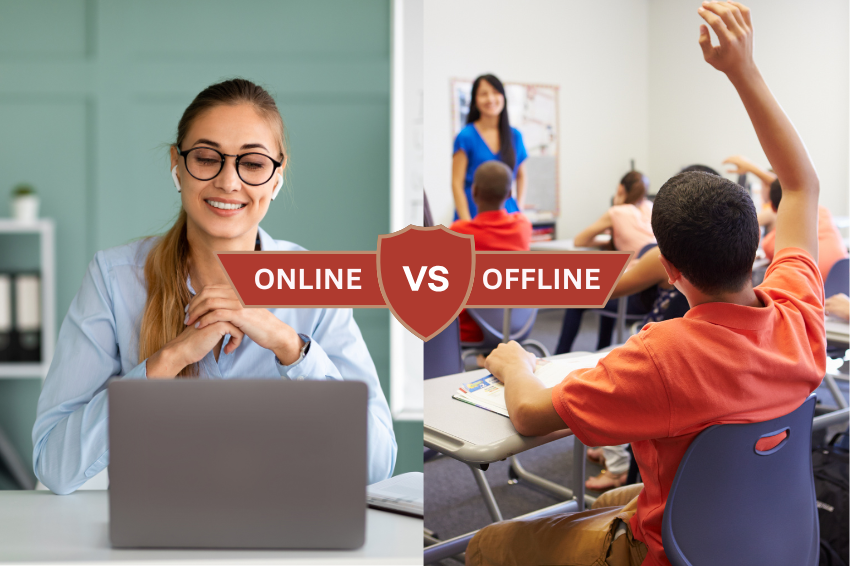 online vs offline classes