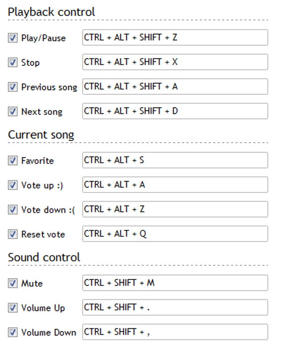 Use keySharky to Set Shortcut Keys