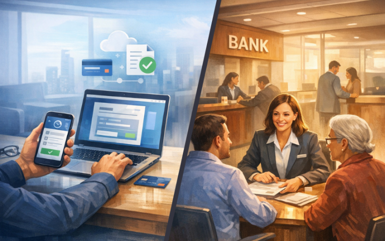 Opening a Bank Account Online vs Visiting a Branch