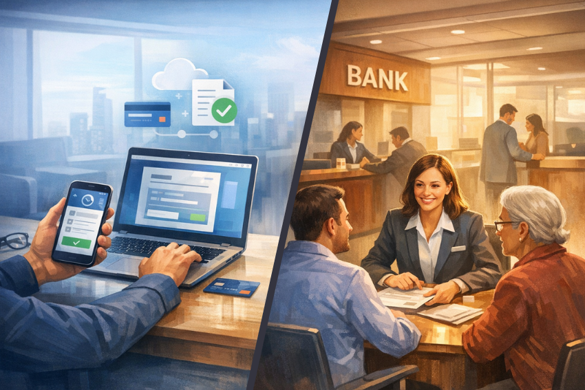 Opening a Bank Account Online vs Visiting a Branch