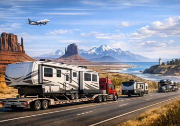 RV trailer shipping