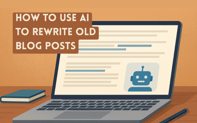 use AI to rewrite old blog posts