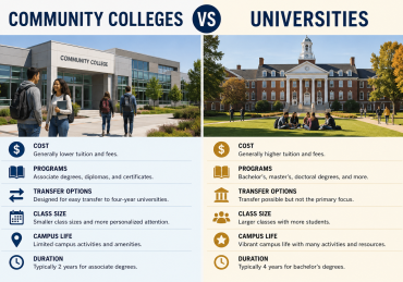 Community Colleges vs Universities
