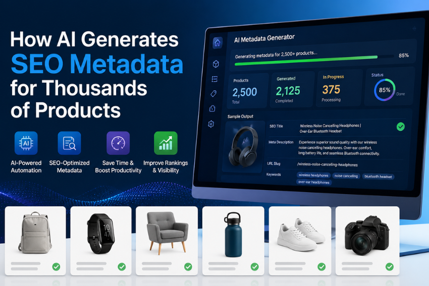 How AI Generates SEO Metadata for Thousands of Products