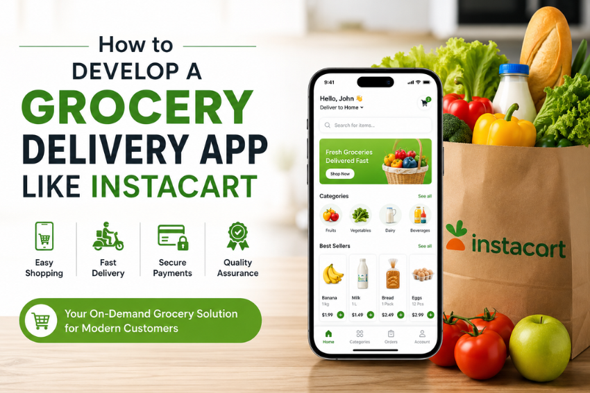 How to Develop a Grocery Delivery App Like Instacart