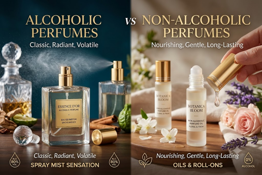Alcoholic vs Non-Alcoholic Perfumes